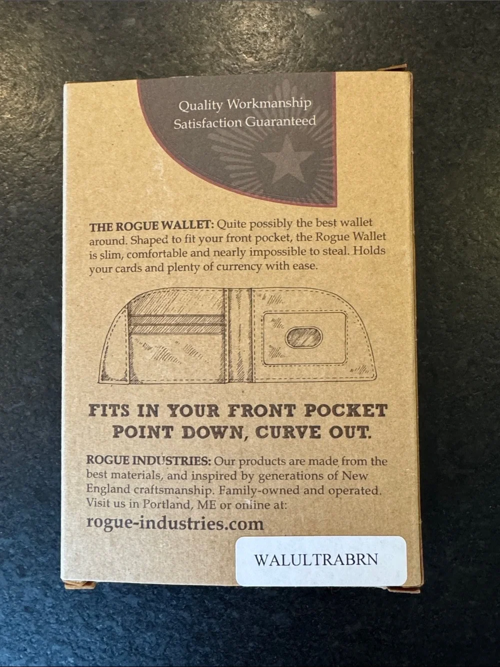 NIB Rogue Wallet (Walnut)